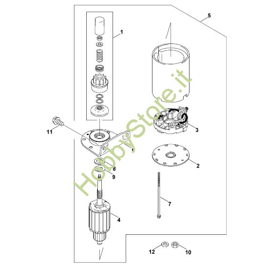 Picture of L - Motorino d'avviamento FH381V-AS51